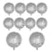 FBQ 10 PCS Silver Disco Balloon 4D Round Balloon 70s 80s 90s Theme Disco Balloon Decorations Bachelorette Party Birthday Party Supplies