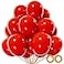 KUULBELA Red Balloon 110pcs Red Latex Balloons12 inch for Birthday Valentines Day Weddingwith 2 Ribbons