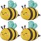 SAMOKA Bee Balloons4 PCS 31 Inch Bee Birthday Party DecorationsBee Baby Shower Decorations