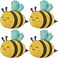 SAMOKA Bee Balloons4 PCS 31 Inch Bee Birthday Party DecorationsBee Baby Shower Decorations