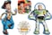 Anagram Woody and Buzz Lightyears Birthday Party Supplies Balloon Bouquet Decorations
