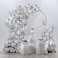 PartyWoo Balloons 92 pcs Balloons Different Sizes Pack of 18 12 10 5 Inch Balloons SilverG1021