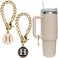 Wabogove Letter Charm Accessories for Stanley Cup 2PCS Initial Name ID Personalized Handle Charm for Stanley Tumbler H