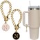 Wabogove Letter Charm Accessories for Stanley Cup 2PCS Initial Name ID Personalized Handle Charm for Stanley Tumbler N