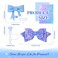 Lingdeer Blue Cup Accessories Set for Stanley 30OZ 40OZ Tumbler with Handle Letter Charms Bow Diamond Straw Covers Glitter Silicone Boot Personalized Sticker for Stanley Cup Accessories B