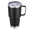 Cool Yoleb 30 oz Tumbler with Handle and Lid Stainless Steel Tumblers Double Wall Vacuum Insulated Travel Mug Leak Proof Cup Keep Drinks Cold and Hot Black 1 Pack