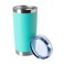 HASLE OUTFITTERS 20oz Tumblers Bulk Stainless Steel Cup with Lid Double Wall Vacuum Insulated Coffee Mug for Cold Hot Drinks 1 Pack Light Blue
