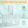 Icesip 16oz Hobnail Glass Cup with Lids and Straws Drinking Glass Set of 4