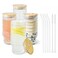 Icesip 16oz Hobnail Glass Cup with Lids and Straws Drinking Glass Set of 4