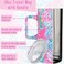 Lilly Pulitzer 16 Oz Travel Mug with Handle and Lid Stainless Steel Insulated Coffee Tumbler Double Wall Metal Cup Seaing Things