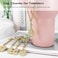 LUHOHI Cup Charms for Stanley Handle Bubble Letter Charms Accessories for Stanley 40 Oz Tumblers Cute Fat Initial Keychain with Diamond Glitter Jewelry Personalized Water Bottle Decorations K