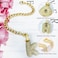 LUHOHI Cup Charms for Stanley Handle Bubble Letter Charms Accessories for Stanley 40 Oz Tumblers Cute Fat Initial Keychain with Diamond Glitter Jewelry Personalized Water Bottle Decorations K