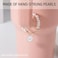 LUHOHI Letter Charm for Stanley CupPearl Chain Accessories Stanley Cup Initial Charms for Handle Stuff Decor Water Bottle Jewelry Tumbler Cute Simple Modern Personalized Name ID Decorations M