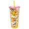 Silver Buffalo Care Bears Rainbow and Stars Featuring Funshine Grumpy Good Luck Bedtime Cheer and Tenderheart Bears Plastic Confetti Cold Cup with Lid and Straw 32 Ounces