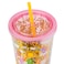 Silver Buffalo Care Bears Rainbow and Stars Featuring Funshine Grumpy Good Luck Bedtime Cheer and Tenderheart Bears Plastic Confetti Cold Cup with Lid and Straw 32 Ounces