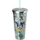 Spoontiques Harry Potter Tumbler Slytherin Glitter Cup with Straw 20 oz Acrylic Green