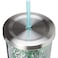 Spoontiques Harry Potter Tumbler Slytherin Glitter Cup with Straw 20 oz Acrylic Green