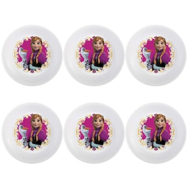 Zak Designs Frozen 5inch Plastic Kids Bowl Disney Frozen 6 piece set