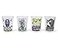 Silver Buffalo Disney Nightmare Before Christmas Featuring Jack Skellington Sally Oogie Boogie and Zero 4 Pack Mini Glasses 15 Ounces