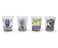 Silver Buffalo Disney Nightmare Before Christmas Featuring Jack Skellington Sally Oogie Boogie and Zero 4 Pack Mini Glasses 15 Ounces