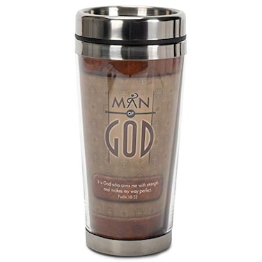 Dicksons Man Of God Arms with Strength 16 Oz Stainless Steel Insulated Travel Mug with Lid