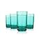 Drinique ELTTATEL4 Elite Tall Unbreakable Tritan Highball Glasses 14 oz Set of 4 Teal