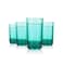 Drinique ELTTATEL4 Elite Tall Unbreakable Tritan Highball Glasses 14 oz Set of 4 Teal