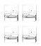 Barski Handmade Glass Sparkle Tumbler Glass Decorated with Real Crystal Diamonds Gift Boxed 105 oz Made in Europe Set of 4