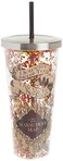 Spoontiques Harry Potter Tumbler Solemnly Swear Glitter Cup with Straw 20 oz Acrylic Multicolored