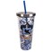 Spoontiques Harry Potter Tumbler Ravenclaw Glitter Cup with Straw 20 oz Acrylic Blue