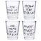 Silver Buffalo Friends Iconic Quotes Youre My Lobster How You Doin Pivot and We Were On A Break 4 Pack Mini Glasses 15 Ounces