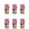 Zak Designs 6Pack Disney Princess 16oz Reusable Sports Tumbler Drink Cups with Lids Straws Pink