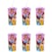 Zak Designs 6Pack Disney Princess 16oz Reusable Sports Tumbler Drink Cups with Lids Straws Pink