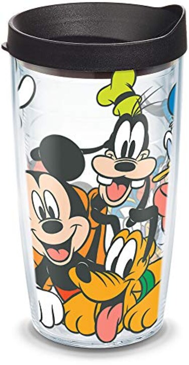 Tervis Disney Mickey Group Made in USA Double Walled Insulated Tumbler Travel Cup Keeps Drinks Cold Hot 16oz Classic