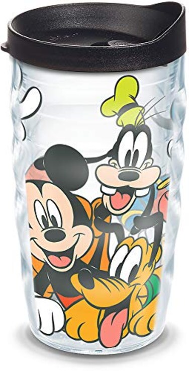 Tervis Disney Mickey Group Made in USA Double Walled Insulated Tumbler Travel Cup Keeps Drinks Cold Hot 10oz Wavy Classic