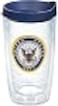 Tervis Navy Logo Made in USA Double Walled Insulated Tumbler Travel Cup Keeps Drinks Cold Hot 16oz Classic