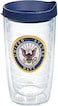 Tervis Navy Logo Made in USA Double Walled Insulated Tumbler Travel Cup Keeps Drinks Cold Hot 16oz Classic