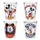Silver Buffalo Disney Classic Mickey Mouse 4 Pack Mini Glasses 15 Ounces