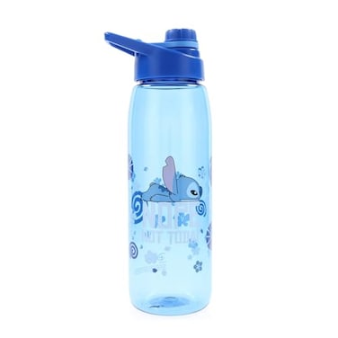 Silver Buffalo Disney Lilo and Stitch Nope Not Today Lazy Water Bottle With ScrewOn Lid 28 Ounces