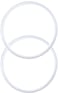 C&Berg 2 Pack 12 oz White Replacement Silicon Lid Ring 29 Inch Diameter White Gasket Seals Lid for Insulated Stainless Steel Wine Tumblers Gasket Rings Cups Vacuum Effect Fits on Renowned Brands