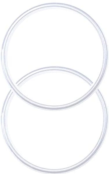 C&Berg 2 Pack 12 oz White Replacement Silicon Lid Ring 29 Inch Diameter White Gasket Seals Lid for Insulated Stainless Steel Wine Tumblers Gasket Rings Cups Vacuum Effect Fits on Renowned Brands