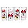 Silver Buffalo Disney Minnie Red Stripe Dots 4 Pack Tumbler Glass Set 10 Ounces