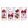 Silver Buffalo Disney Minnie Red Stripe Dots 4 Pack Tumbler Glass Set 10 Ounces