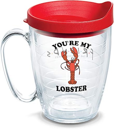 Tervis Friends Lobster Made in USA Double Walled Insulated Tumbler Travel Cup Keeps Drinks Cold Hot 16oz Mug Classic