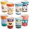ZEAYEA 8 Pack Kids Cups 8 Oz BPA Free Drinking Cups for Children Reusable Cute Cups Cartoon Tableware for Home School Parties or Outdoor Use Dishwasher Safe