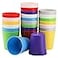 Frcctre 24 Pack Plastic Kids Cups 8 Oz Small Unbreakable Plastic Kids Tumblers Reusable Children Drinking Cup Juice Tumblers BPAFree Cup