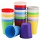 Frcctre 24 Pack Plastic Kids Cups 8 Oz Small Unbreakable Plastic Kids Tumblers Reusable Children Drinking Cup Juice Tumblers BPAFree Cup