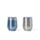 Contigo River North Stainless Steel Wine Tumbler with SplashProof Lid 12oz 2 Pack Dark Ice Stainless Steel