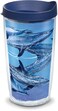 Tervis Made in USA Double Walled Guy Harvey Insulated Tumbler Cup Keeps Drinks Cold Hot 16oz Blue Dolphins