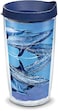 Tervis Made in USA Double Walled Guy Harvey Insulated Tumbler Cup Keeps Drinks Cold Hot 16oz Blue Dolphins